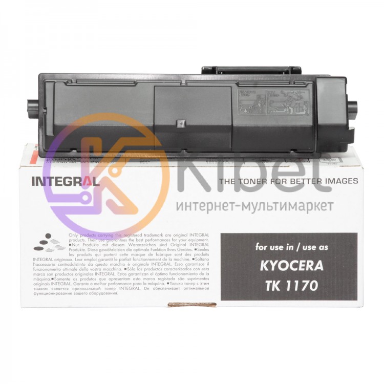 Тонер Kyocera TK-1170, Black, M2040 M2540 M2640, туба, 7200 стр, Integral (1