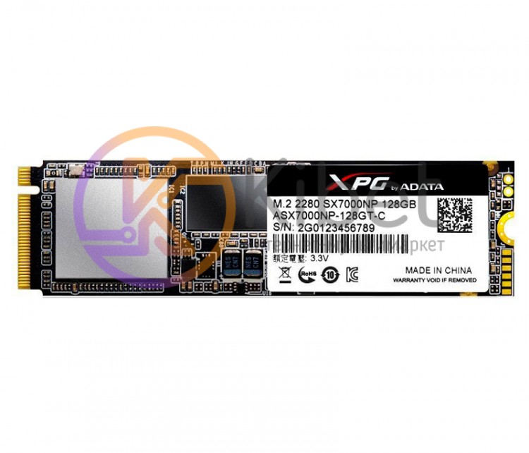 Твердотельный накопитель M.2 128Gb, A-Data XPG SX7000, PCI-E 4x, 3D V-NAND TLC,