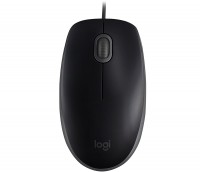 Мышь Logitech B110 Silent, Black, USB, оптическая, 1000 dpi, 3 кнопки, 1.8 м (85