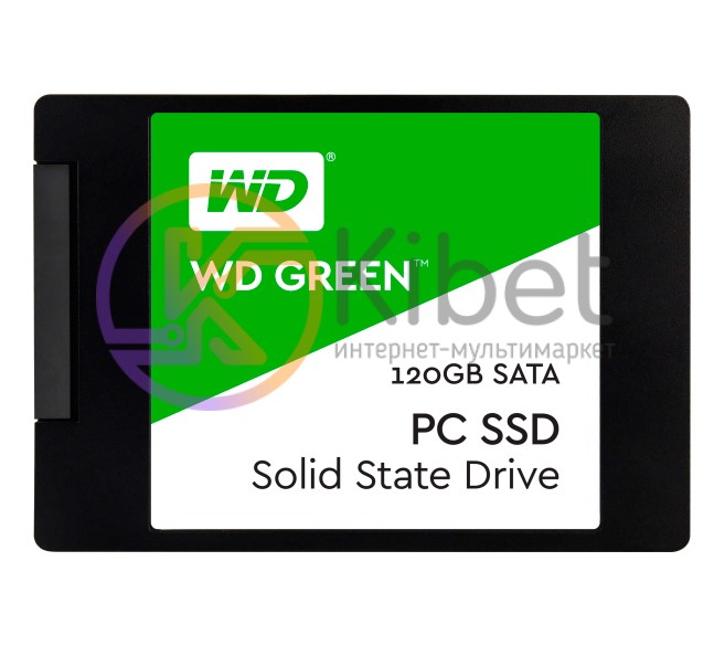 Твердотельный накопитель 120Gb, Western Digital Green, SATA3, 2.5', TLC, 540 465
