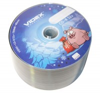 Диск CD-R 50 Videx Новый Год, 700Mb, 52x, Bulk Box