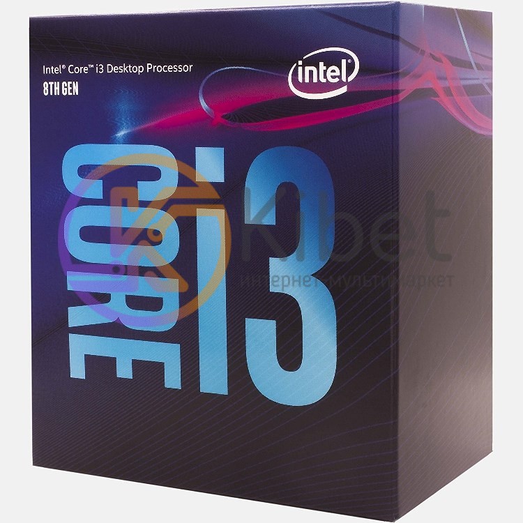 Процессор Intel Core i3 (LGA1151) i3-8100, Box, 4x3,6 GHz, UHD Graphic 630 (1100