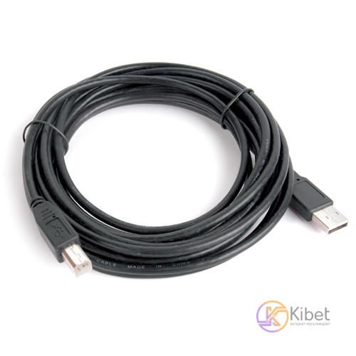Кабель USB 2.0 (AM) - USB 2.0 (BM), 4.5 м, Black, Gemix (GC1603)
