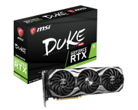 Видеокарта GeForce RTX 2070 OC, MSI, DUKE, 8Gb DDR6, 256-bit, HDMI 3xDP USB Type