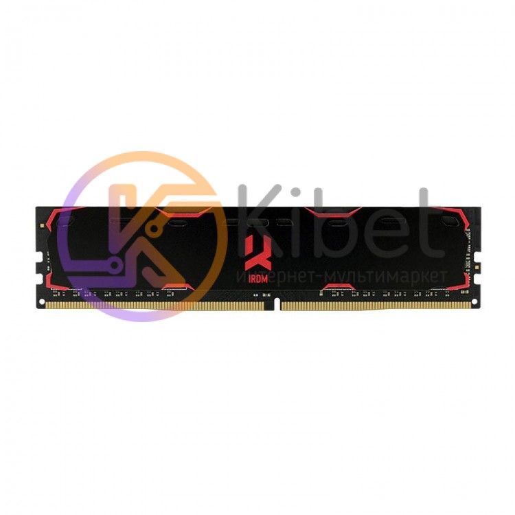 Модуль памяти 16Gb DDR4, 2400 MHz, Goodram Iridium, Black, 17-17-17, 1.2V, с рад