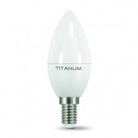 Лампа светодиодная E14, 5W, 4100K, С37, Titanum, 420 lm, 220V (TL-C37-05144)