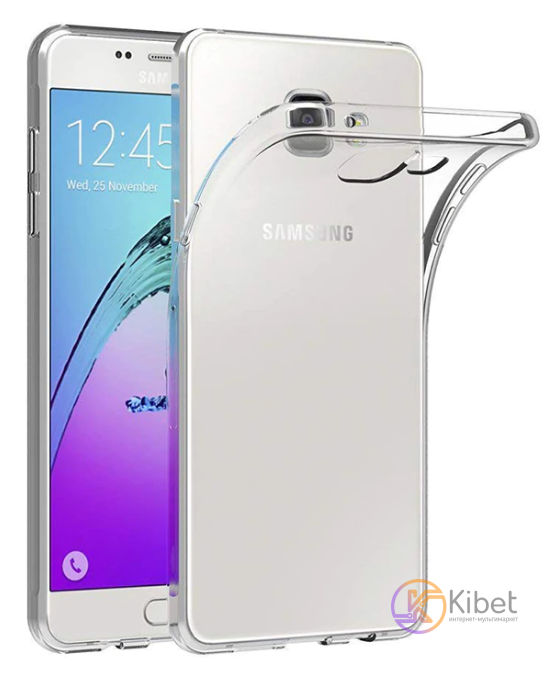 Накладка силиконовая для смартфона Samsung A7 (2016) A710, Transparent