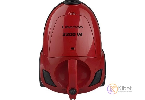 Пылесос Liberton LVC-2225B Red, 2200W, мешок, сухая уборка, пылесборник 2.5л, 3