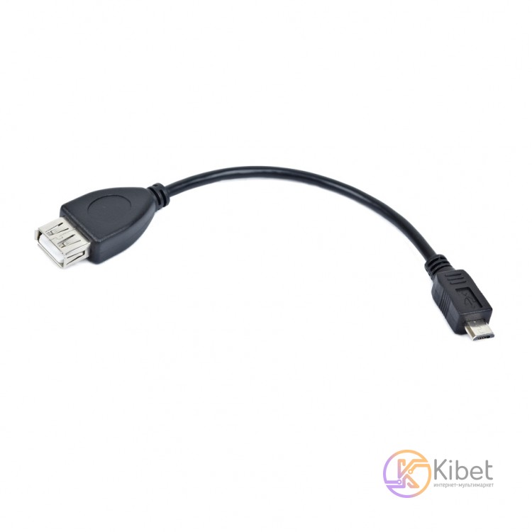 Кабель USB - micro USB 0.15 м Cablexpert Black, AF Micro BM, удлинитель (A-OTG-A