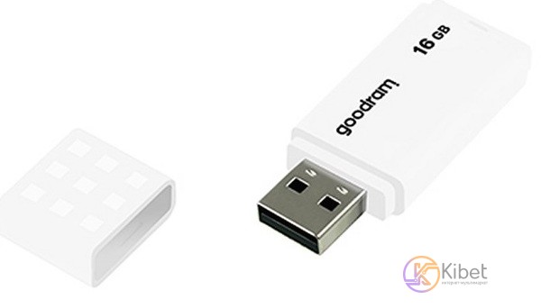 USB Флеш накопитель 16Gb Goodram UME2, White (UME2-0160W0R11)