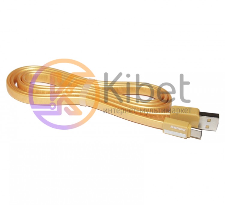 Кабель USB - USB 3.1 Type C, Remax 'Plathinum', Gold, 1 м (RC-044)