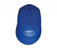 Мышь Logitech M330 Silent Plus, Blue, USB, беспроводная, оптическая, 1000 dpi, 3