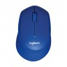 Мышь Logitech M330 Silent Plus, Blue, USB, беспроводная, оптическая, 1000 dpi, 3