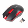 Мышь A4Tech G3-200N, Black Red, USB, беспроводная, оптическая (сенсор V-Track),