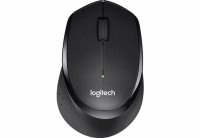 Мышь Logitech B330 Silent Plus, Black, USB, беспроводная, оптическая, 1000 dpi,
