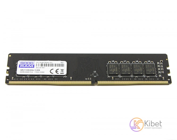 Модуль памяти 8Gb DDR4, 2133 MHz, Goodram, 15-15-15, 1.2V (GR2133D464L15 8G)