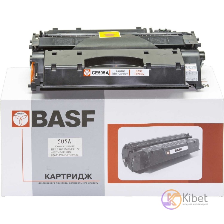Картридж HP 05A (CE505A), Black, P2035 P2055, 2300 стр, BASF (BASF-KT-CE505A)