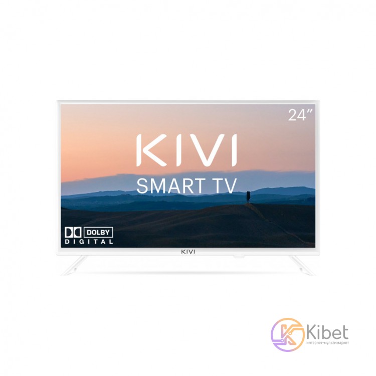 Телевизор 24' Kivi 24H600KW, 1366x768 100Hz, SmartTV, Android, DVB-T2, HDMI, USB