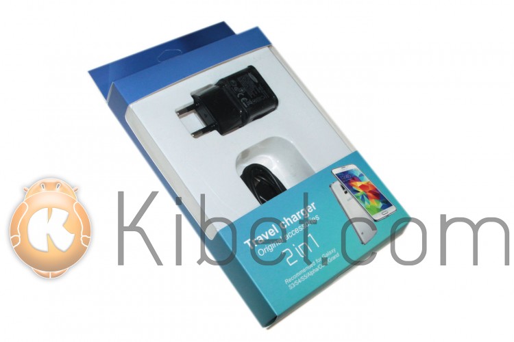 Сетевое зарядное устройство Samsung Travel Adapter, Black, 1xUSB, 5V 2A, кабел