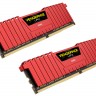 Модуль памяти 8Gb x 2 (16Gb Kit) DDR4, 2400 MHz, Corsair Vengeance LPX Red, 14-1