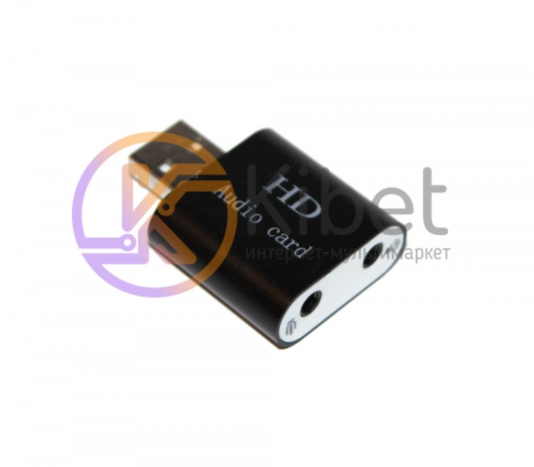 Звуковая карта USB 2.0, 7.1, Dynamode C-Media 108, Black, 90 дБ, EAX2.0 A3D1.0