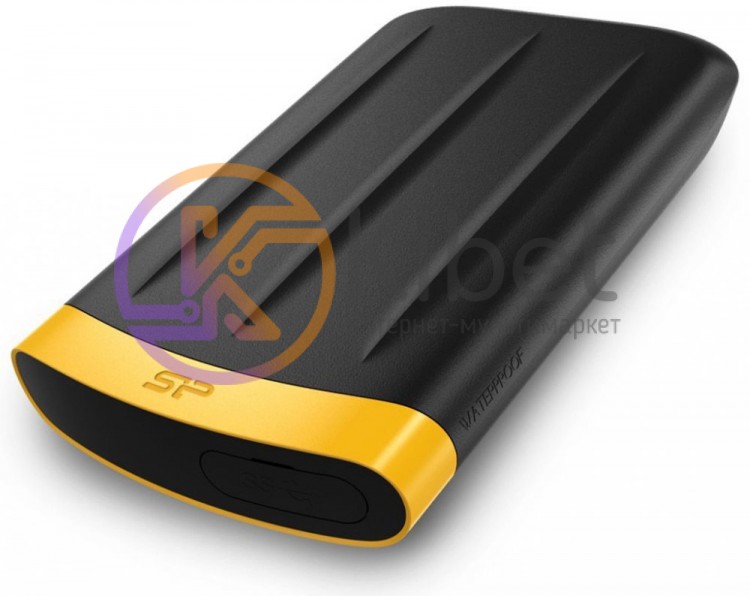 Внешний жесткий диск 1Tb Silicon Power Armor A65, Black Yellow, 2.5', USB 3.0 (S