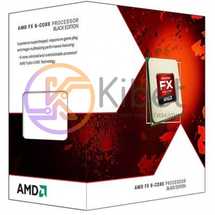 Процессор AMD (AM3+) FX-6300, Box, 6x3,5 GHz (Turbo Boost 4,1 GHz), L3 8Mb, Vish