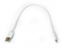 Кабель USB - microUSB, White, 25 cм, ColorWay (CW-CBUM-MUM25W)