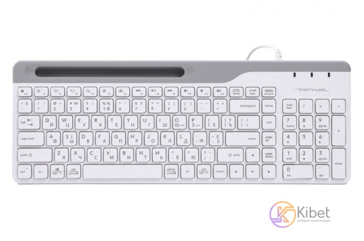 Клавиатура A4tech Fstyler FK25, USB, White