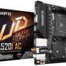 Материнская плата AM4 (A520) Gigabyte A520I AC, A520, 2xDDR4, Int.Video(CPU), 4x