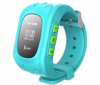 Детские часы Q50 с GPS Blue, GPS трекер (маяк для отслеживания детей), дисплей: