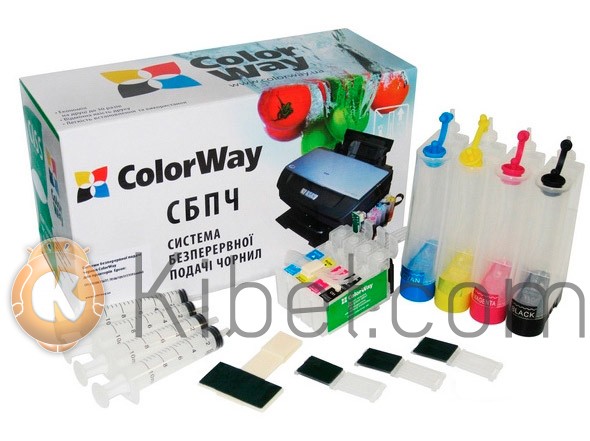СНПЧ ColorWay Epson TX200 209 210 219 300 400 409 410 419, с чипами, без чернил