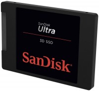 Твердотельный накопитель 250Gb, SanDisk Ultra 3D, SATA3, 2.5', TLC 3D, 550 525 M