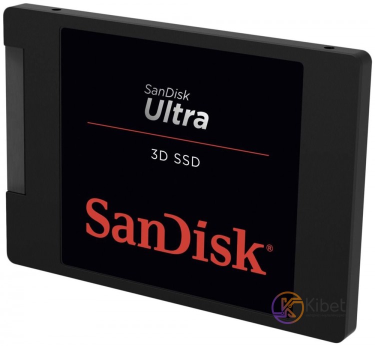 Твердотельный накопитель 250Gb, SanDisk Ultra 3D, SATA3, 2.5', TLC 3D, 550 525 M