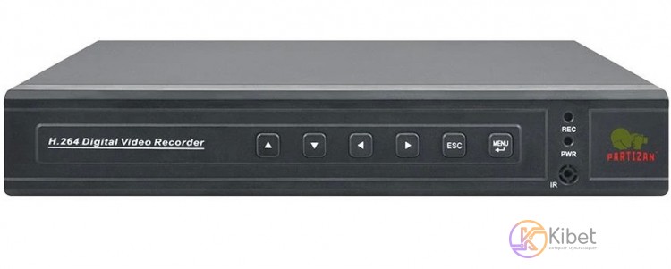 Видеорегистратор Partizan AHD ADM-88V FullHD v5.1, Black, 8 канала, 8xAHD-M 8x