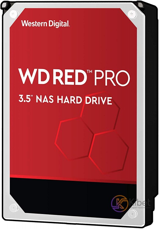 Жесткий диск 3.5' 10Tb Western Digital Red Pro, SATA3, 256Mb, 7200 rpm (WD102KFB