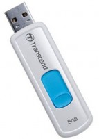 USB Флеш накопитель 8Gb Transcend 530 White-Blue 15 7Mbps TS8GJF530
