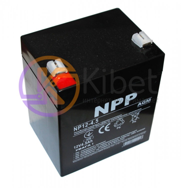 Батарея для ИБП 12В 4,5Ач NPP NP12-4.5 90х70х101 мм