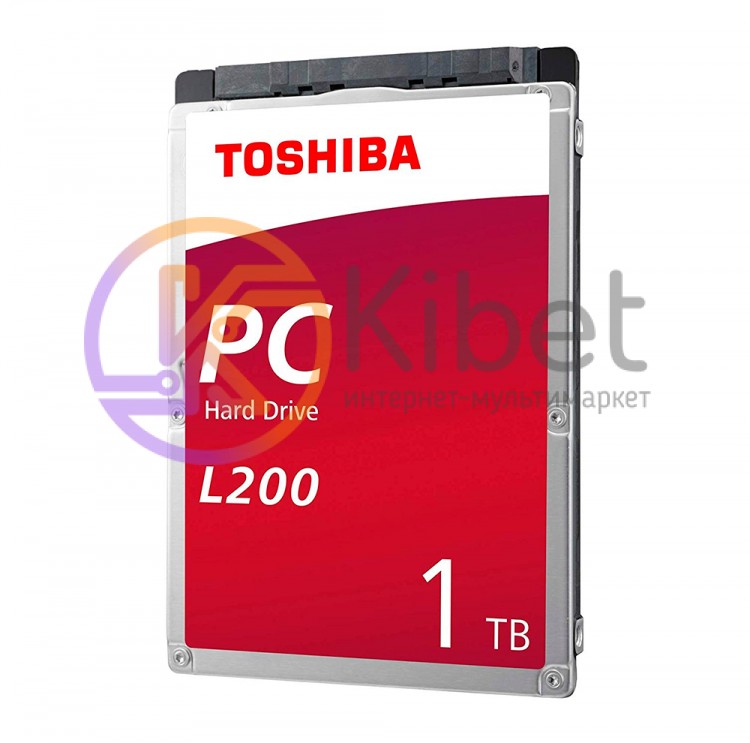 Жесткий диск 2.5' 1Tb Toshiba L200, SATA3, 128Mb, 5400 rpm (HDWL110UZSVA)