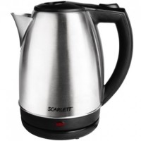 Чайник Scarlett SC-EK21S12 Silver, 1800W, 1.8 л, скрытый (диск), индикатор работ
