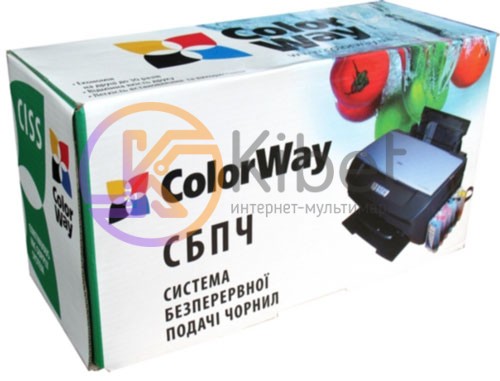 СНПЧ ColorWay Canon MG6340 MG7140, с чипами, 4x100 г чернил (MG6340CN-6.1NC)