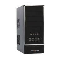 Корпус LogicPower 0090 Black, 400W, 80mm, ATX Micro ATX, 3.5mm х 2, USB2.0 x 2
