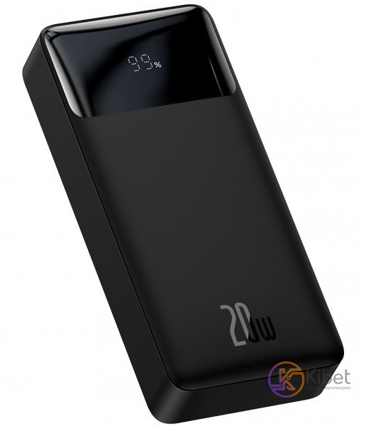 Универсальная мобильная батарея 20000 mAh, Baseus Bipow Digital Display 20W, Bla