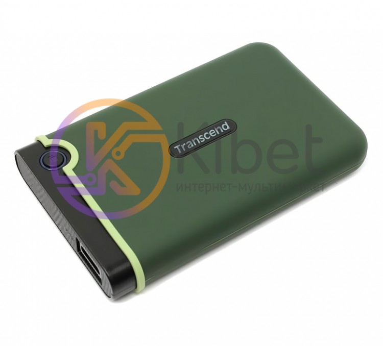 Внешний жесткий диск 2Tb Transcend StoreJet 25M3, Military Green, 2.5', USB 3.0