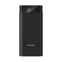 Универсальная мобильная батарея 20000 mAh, ColorWay, Black, 1xUSB 5V 2.1A, 1xUSB
