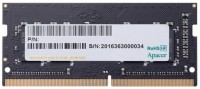 Модуль памяти SO-DIMM, DDR4, 4Gb, 2400 MHz, Apacer, 1.2V, CL17 (ES.04G2T.KFH)