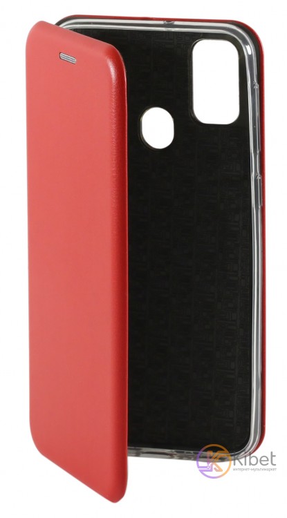 Чехол-книжка для смартфона Samsung M30s M21, Premium Leather Case Red