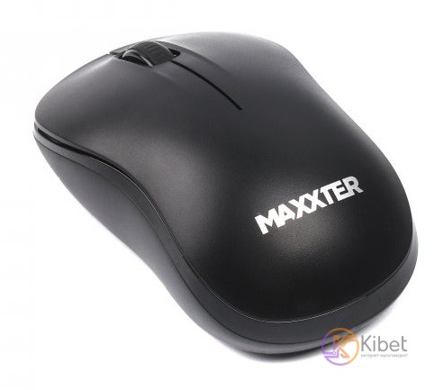 Мышь Maxxter Mr-422 беспроводная, 3 кнопки, оптическая, 1600 DPI, USB, Black