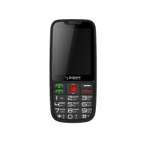 Мобильный телефон Sigma mobile Comfort 50 Elegance Black 'бабушкофон', 2 Sim, ди