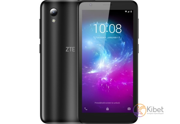 Смартфон ZTE Blade L8 1 16Gb, 2 Sim, Black, сенсорный емкостный 5' (1080х540) IP